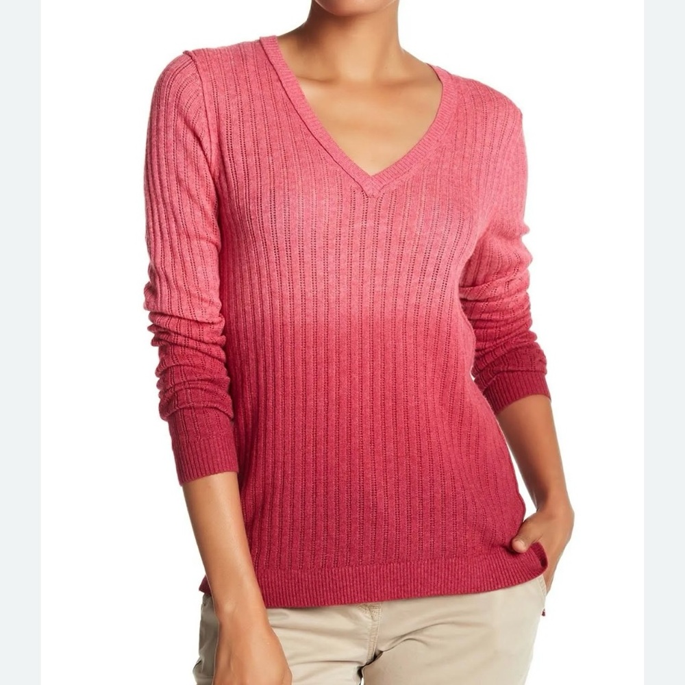 Tommy Bahama Cascade dip dyed v-neck sweater